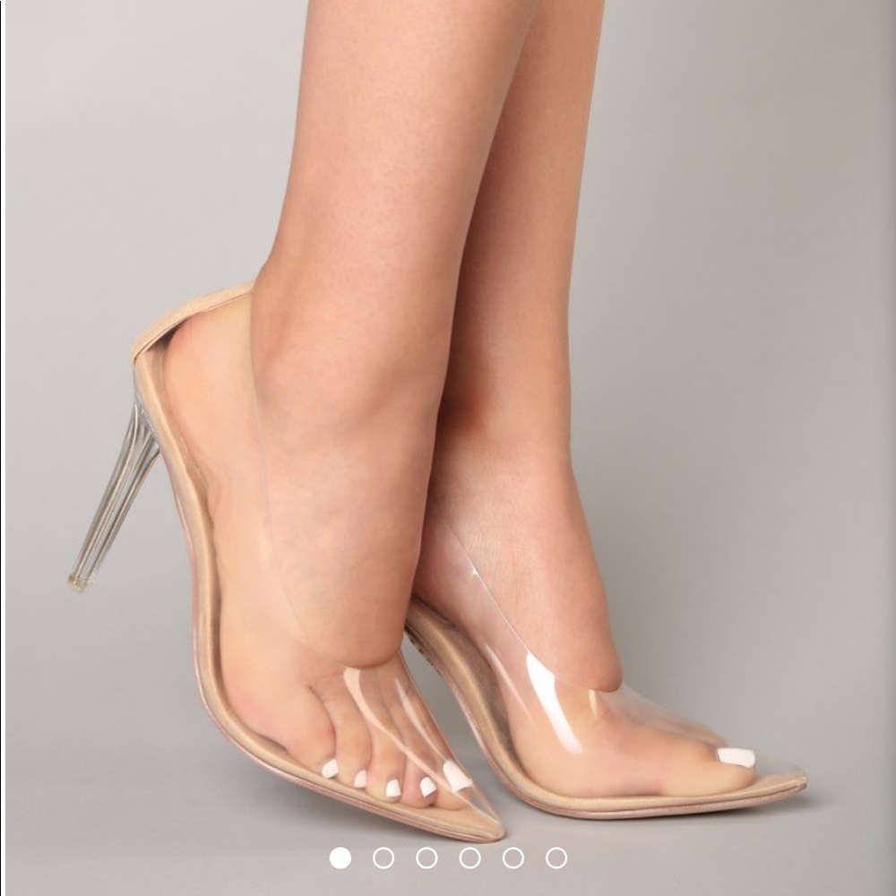 Clear Cinderella heel